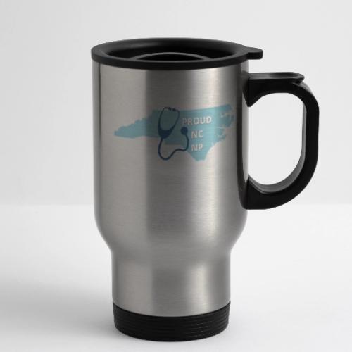 Proud NC NP - 14 oz Travel Mug with Handle