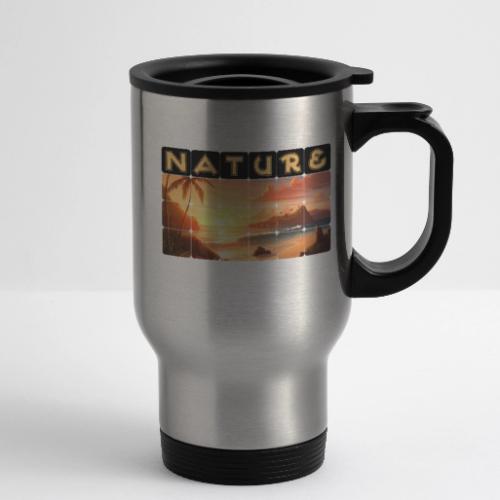 Nature: Tropical Twilight - 14 oz Travel Mug with Handle