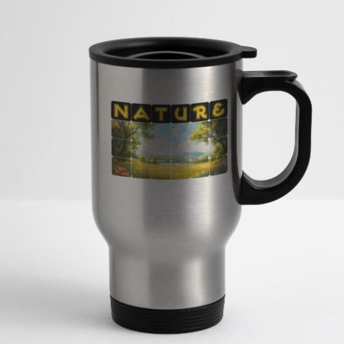 Nature: Summer Fields - 14 oz Travel Mug with Handle