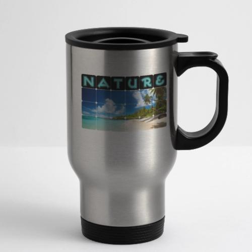 Nature: Island Bliss - 14 oz Travel Mug with Handle