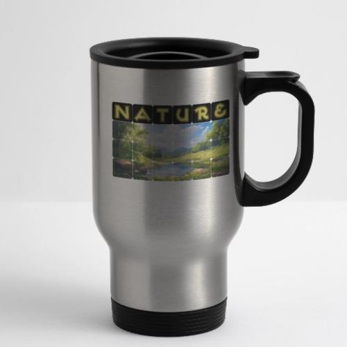 Nature: Springtime Serenity - 14 oz Travel Mug with Handle