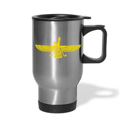 Faravahar Yellow - Travel Mug with Handle