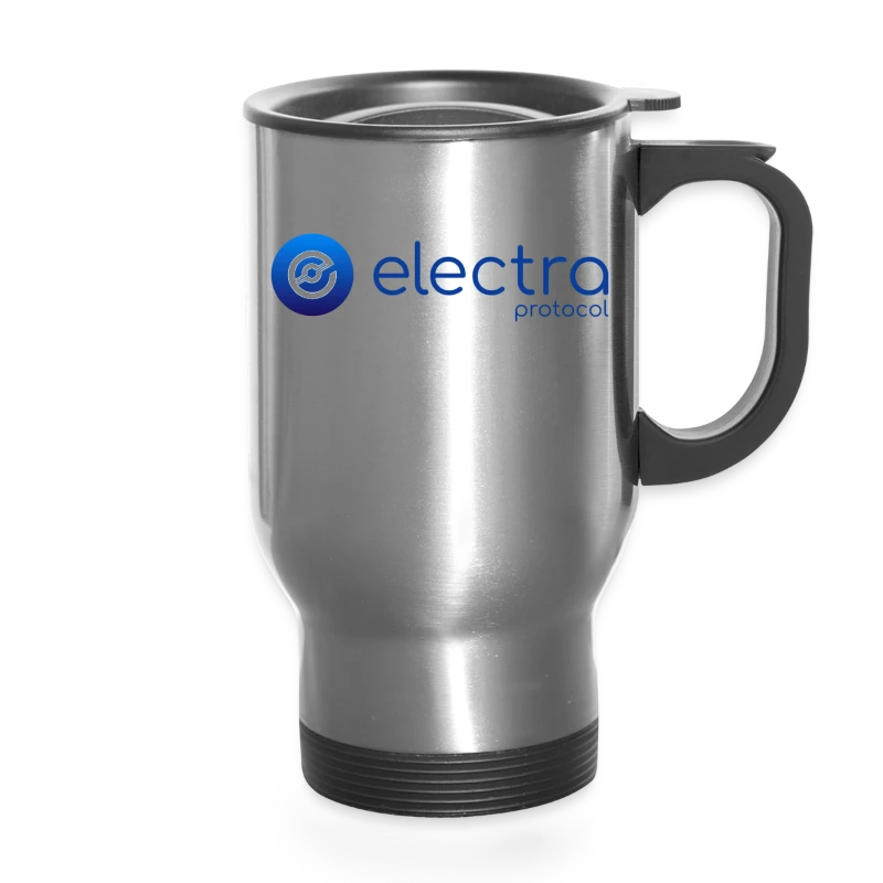 Electra Protocol Blue Logo - Travel Mug with Handle