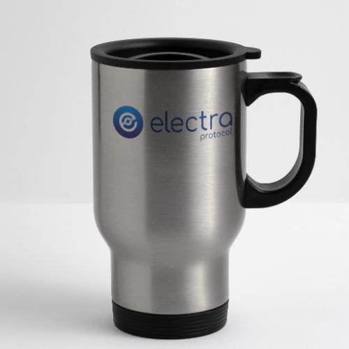 Electra Protocol Blue Logo - 14 oz Travel Mug with Handle