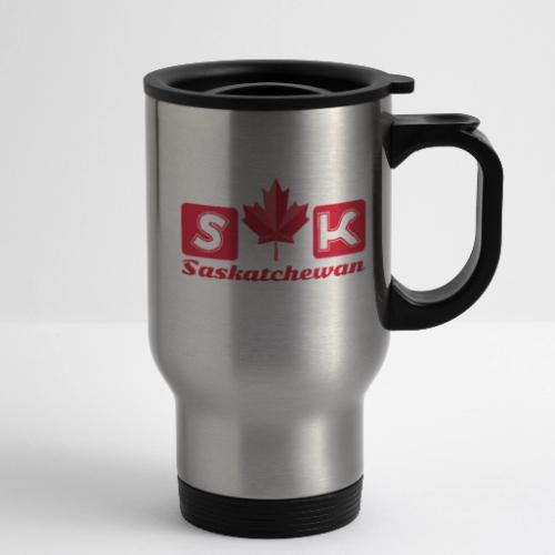 Saskatchewan, province of Canada - 14 oz Travel Mug with Handle
