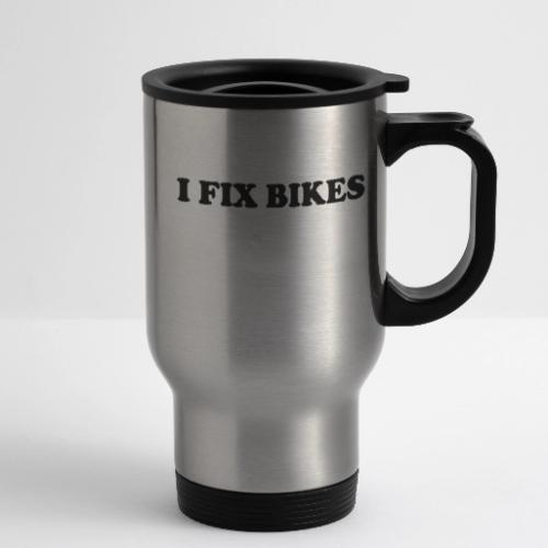 i fix bikes - 14 oz Travel Mug with Handle