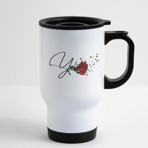 Yelena Logo 1 - 14 oz Travel Mug with Handle