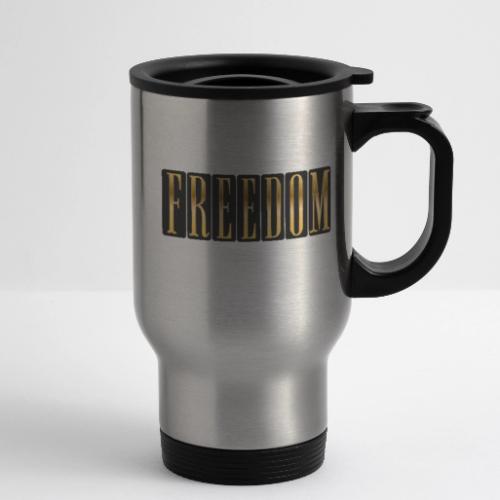 Freedom Shines - 14 oz Travel Mug with Handle