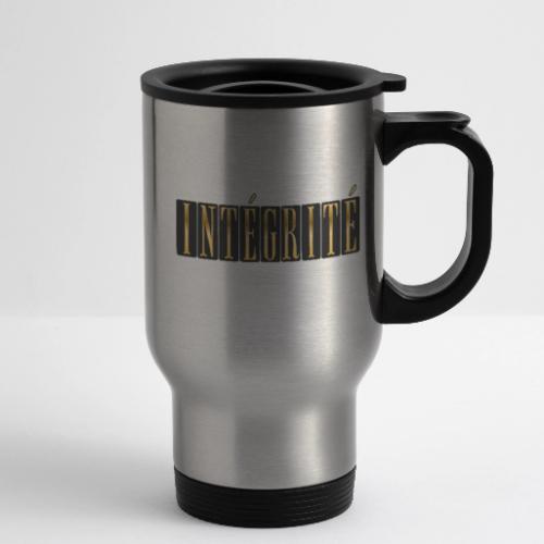 Intégrité Dorée - 14 oz Travel Mug with Handle