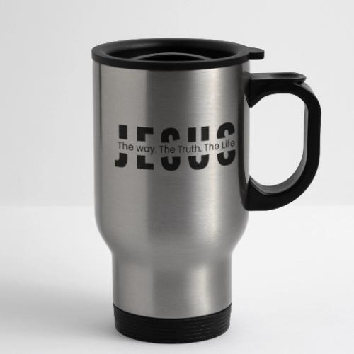 Jesus the Truth and the Life Bible Verse Merch - 14 oz Travel Mug with Handle