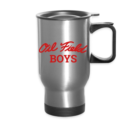 Oil Field Boys Red - Travel Mug with Handle
