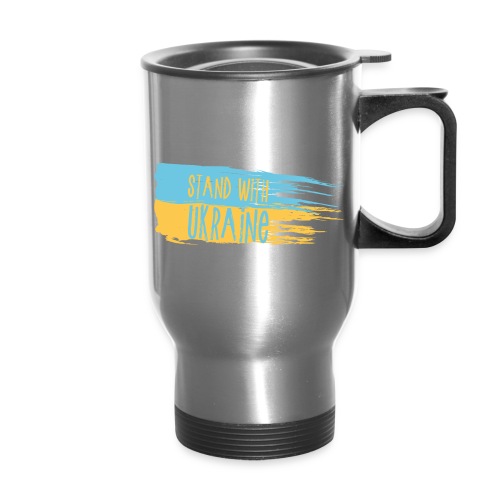 I Stand With Ukraine - Travel Mug with Handle