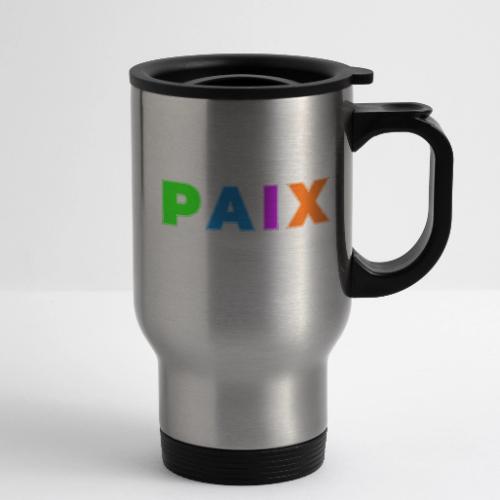 Peace in Colour - 14 oz Travel Mug with Handle