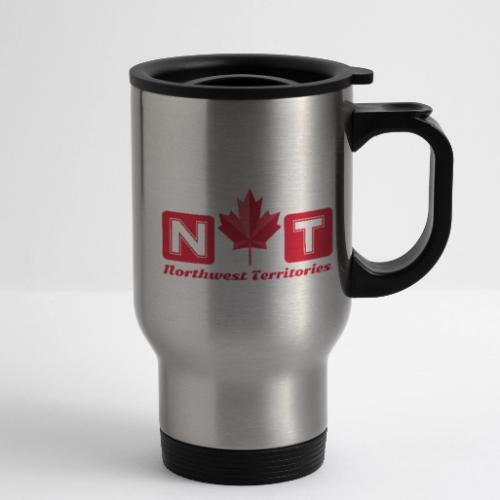 Canada: Northern Identity Emblem - 14 oz Travel Mug with Handle