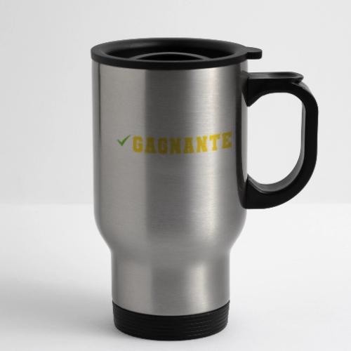Born Winner - 14 oz Travel Mug with Handle