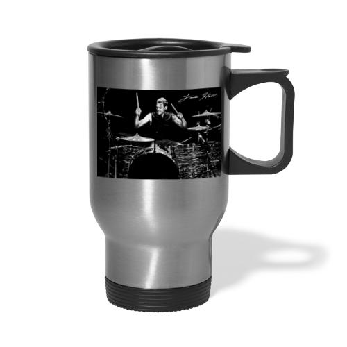 Landon Hall On Drums - Travel Mug with Handle