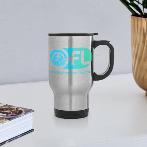Observations from Life Logo with Web Address - Travel Mug with Handle