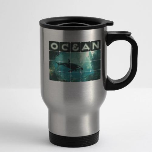 Ocean: Silent Hunter - 14 oz Travel Mug with Handle