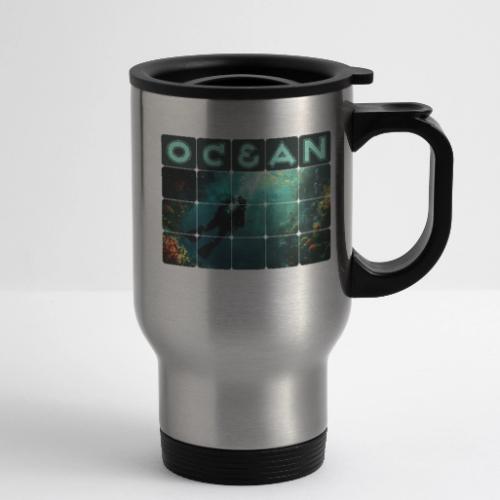 Ocean: Explorer of the Deep - 14 oz Travel Mug with Handle