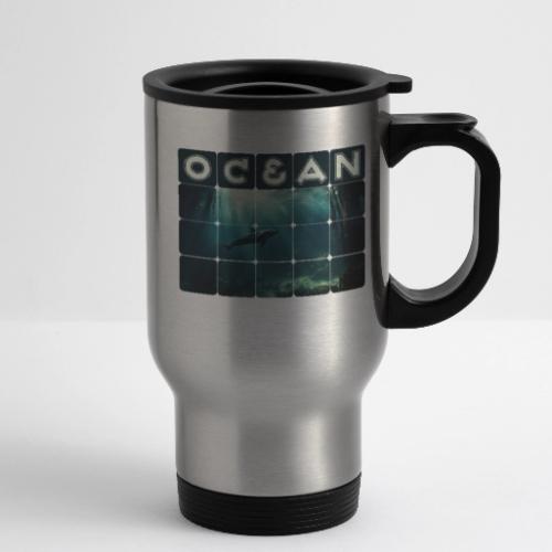 Ocean Whisper - 14 oz Travel Mug with Handle