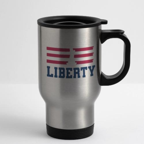 USA: Stars of Liberty - 14 oz Travel Mug with Handle