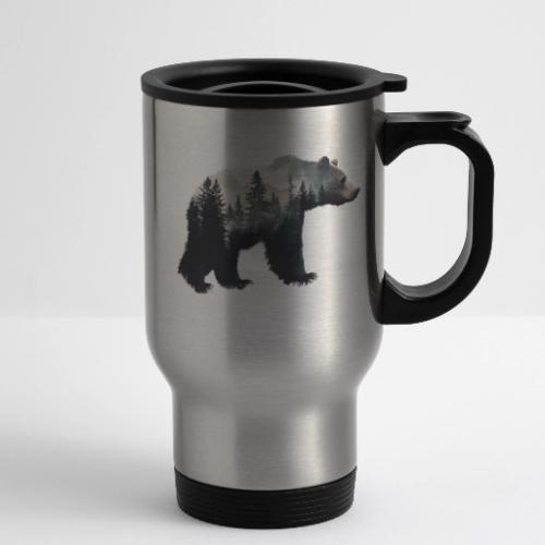 Forest Within the Bear - 14 oz Travel Mug with Handle