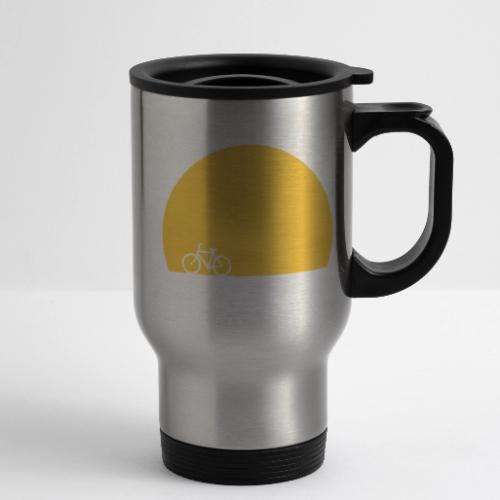 Sundown Bicycle - 14 oz Travel Mug with Handle