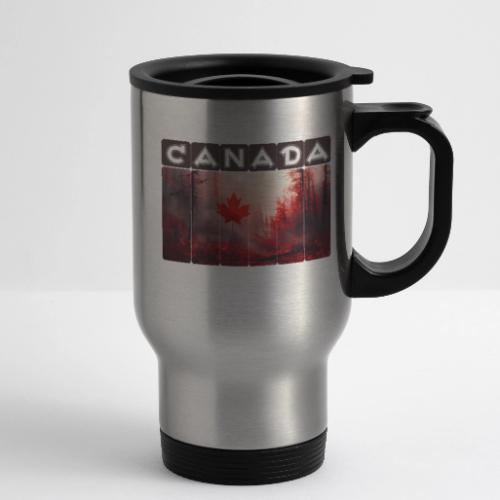 Canada Nature Vibes - 14 oz Travel Mug with Handle