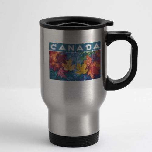 Canada in Brushstrokes - 14 oz Travel Mug with Handle