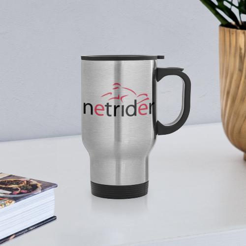 Netrider Logo - 14 oz Travel Mug with Handle