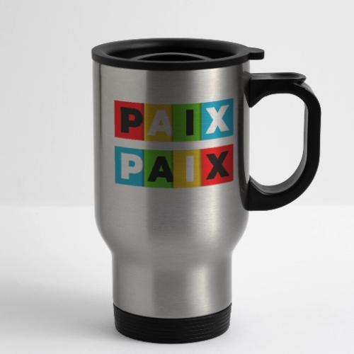 Peace in Colour - 14 oz Travel Mug with Handle