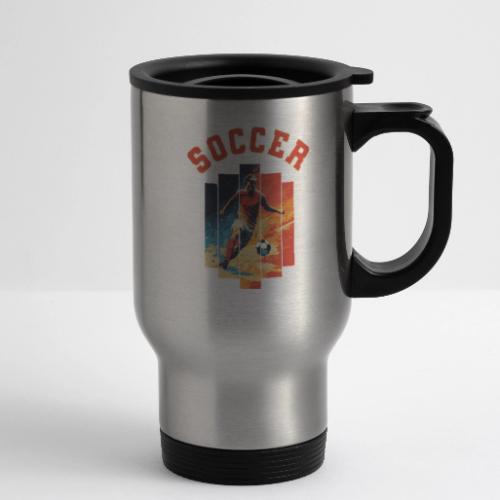 Soccer Spirit - 14 oz Travel Mug with Handle