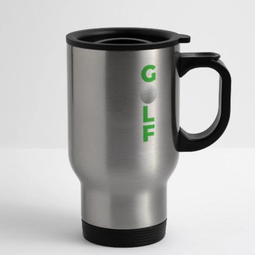 Golf: Classic Golf Motion - 14 oz Travel Mug with Handle