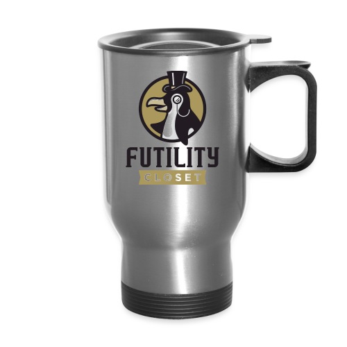 Futility Closet Logo - Color - Travel Mug with Handle