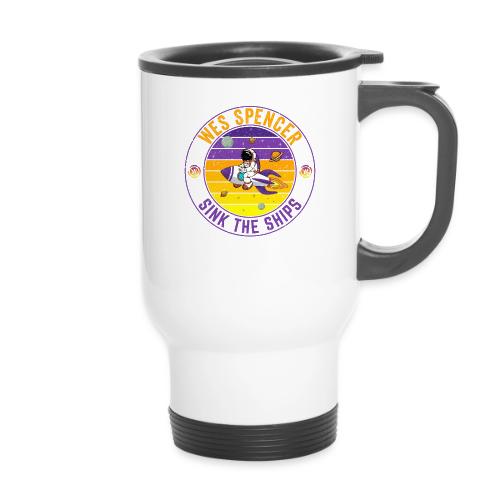 Sink the Ships | Wes Spencer Crypto - 14 oz Travel Mug with Handle