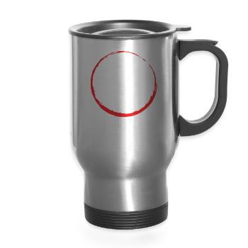 Mean Tweets And Cheap Gas 2024 Shirt, President - 14 oz Travel Mug with Handle - silver - Front