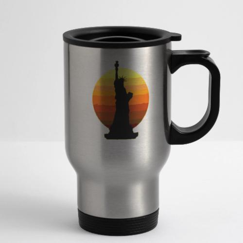 USA: Golden Horizon Liberty - 14 oz Travel Mug with Handle