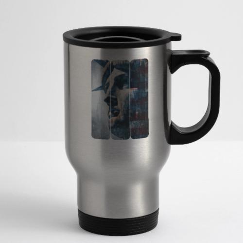 USA: Urban Liberty Triptych - 14 oz Travel Mug with Handle