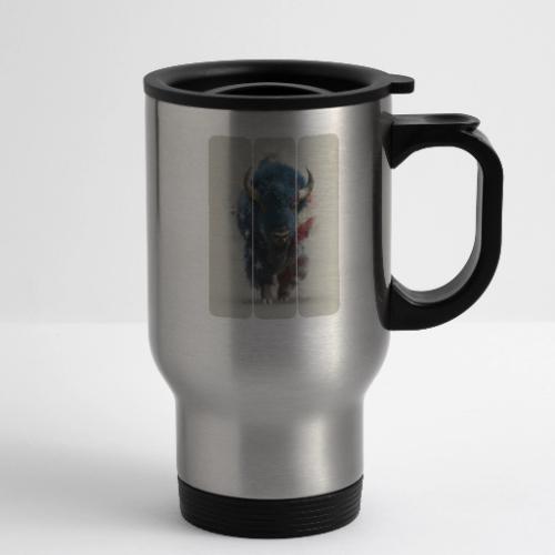 USA: Spirit of the Plains - 14 oz Travel Mug with Handle