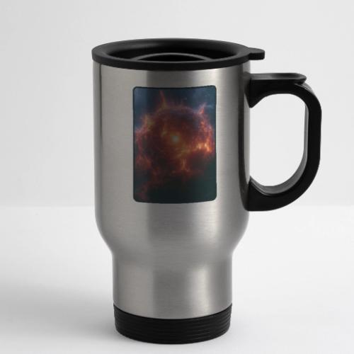 Exploding Supernova Space Art - 14 oz Travel Mug with Handle