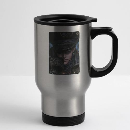 Dark Anime Pirate Warrior - 14 oz Travel Mug with Handle