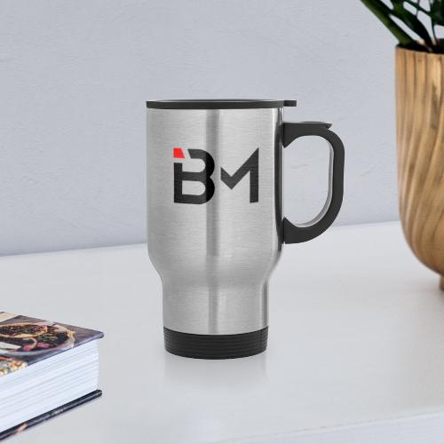bench mob logo no lettering black - 14 oz Travel Mug with Handle