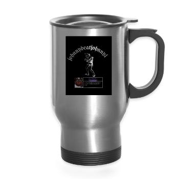 We are taking over twitch - 14 oz Travel Mug with Handle - silver - Front