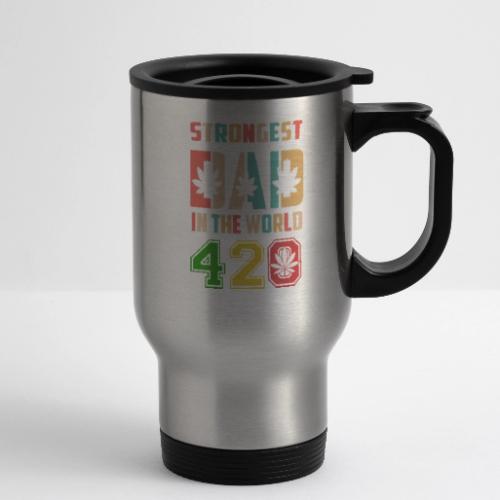 Chucklesome 420 Dad Loves Herb Weed Marijuana - Tasse de voyage avec anse