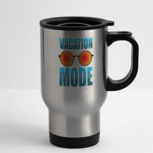 Vacation mode: Ocean Vibes On - 14 oz Travel Mug with Handle