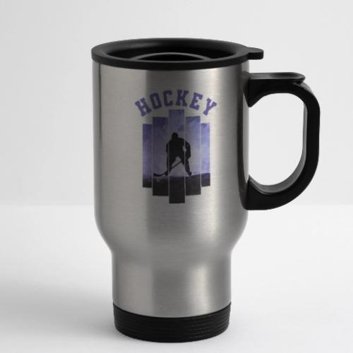 Hockey Warrior - 14 oz Travel Mug with Handle