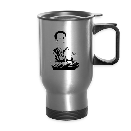 Angry Mike - 14 oz Travel Mug with Handle