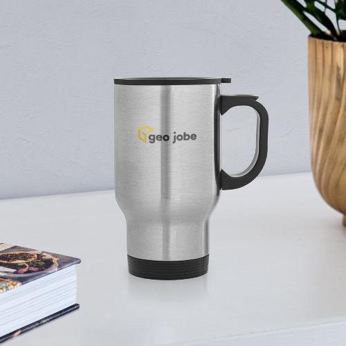 GEO Jobe Corp Logo - Black Text - Travel Mug with Handle