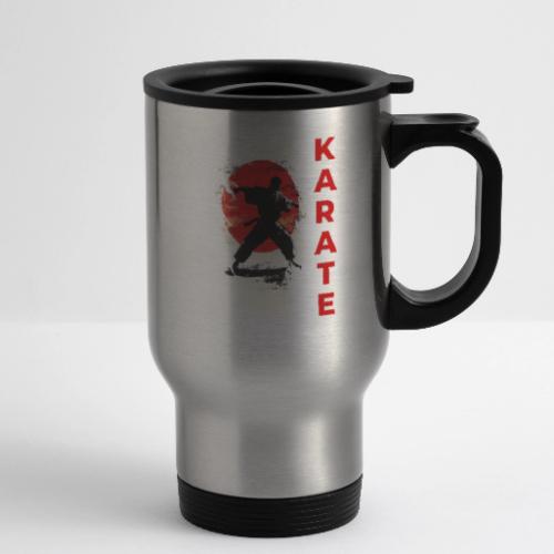 Karate: the spirit of discipline - 14 oz Travel Mug with Handle