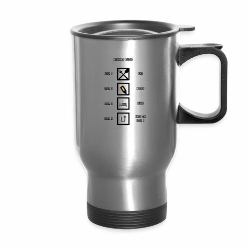 Designer Cycle - 14 oz Travel Mug with Handle